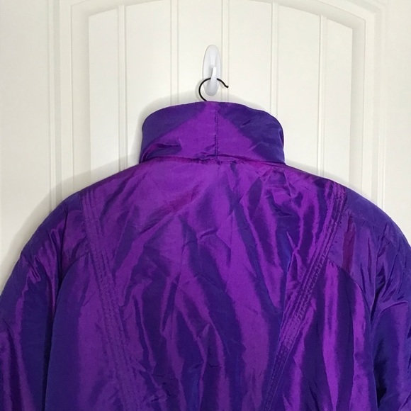 Vintage Edelweiss Purple Iridescent Ski Jacket. - Picture 11 of 16